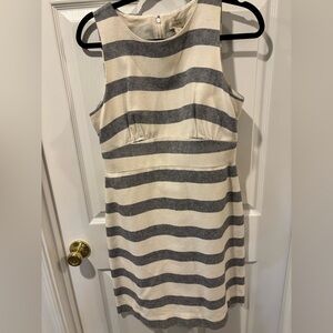 J.Crew Black and Cream Textured Dress